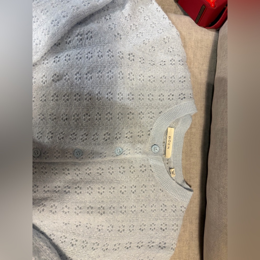 Doen Light Blue Women's Cardigan - Picture 10 of 12